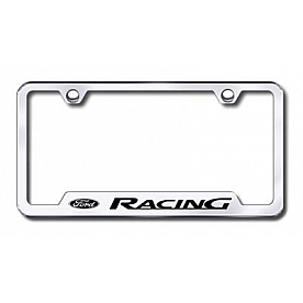 Automotive Gold License Plate Frame - Silver Stainless Steel - GFFORREC