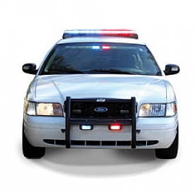 Go Rhino Safety Division Bumper Push Bar 3 Inch Powder Coated Black Steel - 5038