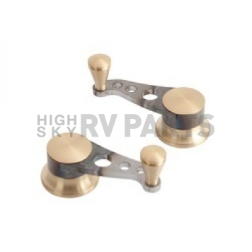 Lokar Performance Vent Window Handle - Nostalgia Silver Set Of 2 - IDH2041