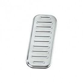 Lokar Performance Accelerator Pedal Pad - Aluminum Silver - BAG6081