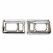 Goodmark Industries Headlight Bezel - Silver Polished Single - CG06081R
