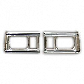 Goodmark Industries Headlight Bezel - Silver Polished Single - CG06081R