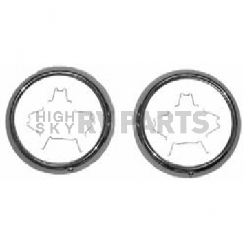 Goodmark Industries Headlight Bezel - Silver Polished Set Of 2 - CK06047P