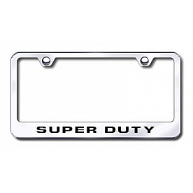 Automotive Gold License Plate Frame - Silver Stainless Steel - LFDTYEC