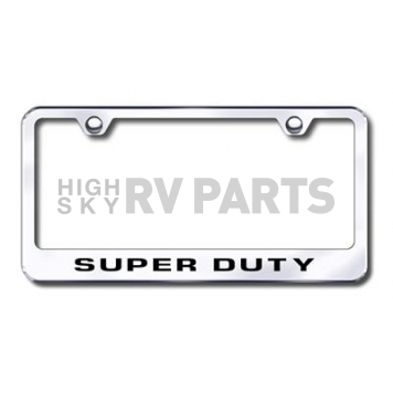 Automotive Gold License Plate Frame - Silver Stainless Steel - LFDTYEC