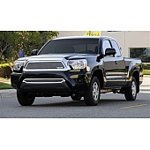 T-Rex Truck Products Grille Insert - Mesh Trapezoid Polished Stainless Steel - 54938