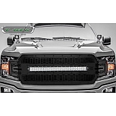 T-Rex Truck Products Grille Insert - Laser Cut Web Pattern Rectangular Black Powder Coated Steel - 7315711BR