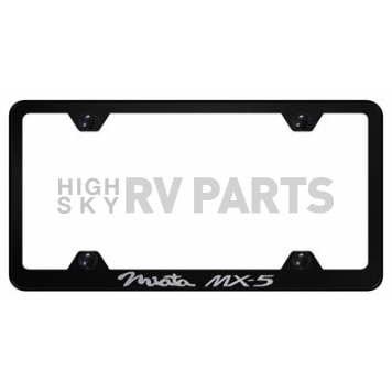 Automotive Gold License Plate Frame - Black Stainless Steel - LFWMIAEB