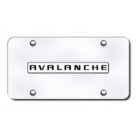 Automotive Gold License Plate - Avalanche Stainless Steel - AVLNCC