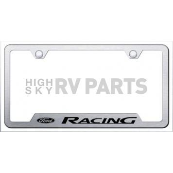 Automotive Gold License Plate Frame - Silver Stainless Steel - GFFORRES