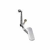 Lokar Performance Accelerator Pedal - Silver Aluminum - BAG6112