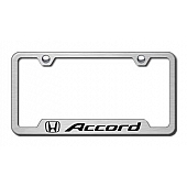 Automotive Gold License Plate Frame - Silver Stainless Steel - GFACCES