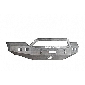 Road Armor Bumper Stealth Pre-Runner 1-Piece Design Steel Natural - 611R4Z