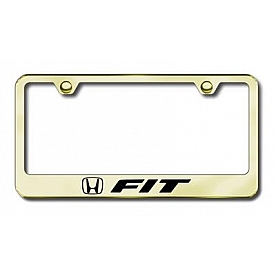 Automotive Gold License Plate Frame - Gold Stainless Steel - LFFITEG