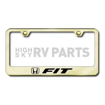 Automotive Gold License Plate Frame - Gold Stainless Steel - LFFITEG