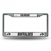 POWERDECAL License Plate Frame - Colorado Buffaloes Name And Logo Zinc - FC500103