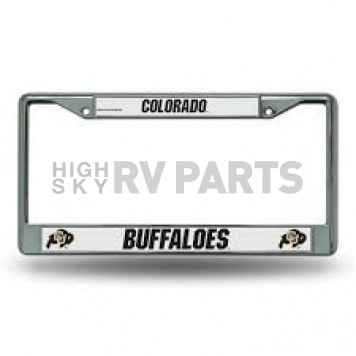 POWERDECAL License Plate Frame - Colorado Buffaloes Name And Logo Zinc - FC500103