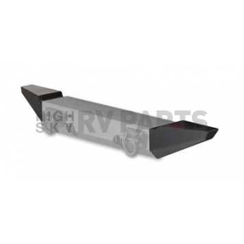 Rugged Ridge Bumper End Powder Coated Black Steel - 1154042