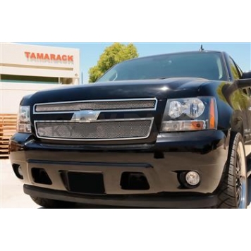 T-Rex Truck Products Grille Insert - Mesh Rectangular Triple Chrome Plated Stainless Steel - 44051