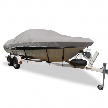 Carver Boat Cover V-Hull Runabout Boat Gray Polyester - 79005