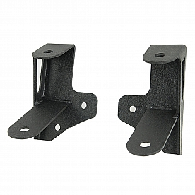 Paramount Automotive Windshield Hinge Light Bracket - Steel Black Set Of 2 - 510470