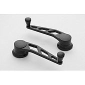 Lokar Performance Window Crank Handle - Aluminum Black Set Of 2 - XIDH2016