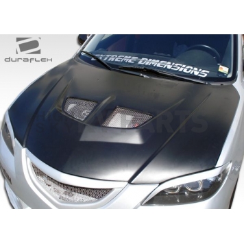 Extreme Dimensions Hood - Primered Fiberglass Black - 104158
