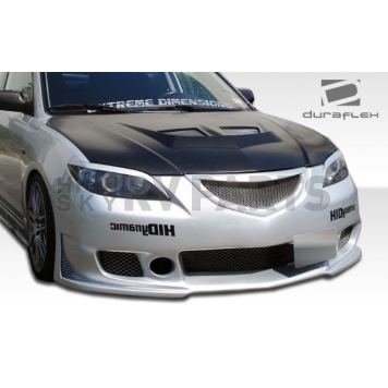 Extreme Dimensions Hood - Primered Fiberglass Black - 104158-2