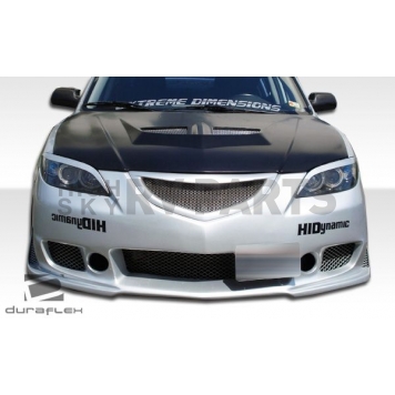 Extreme Dimensions Hood - Primered Fiberglass Black - 104158-3