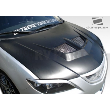 Extreme Dimensions Hood - Primered Fiberglass Black - 104158-5