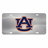 Fan Mat License Plate - Auburn University Logo Stainless Steel - 24530