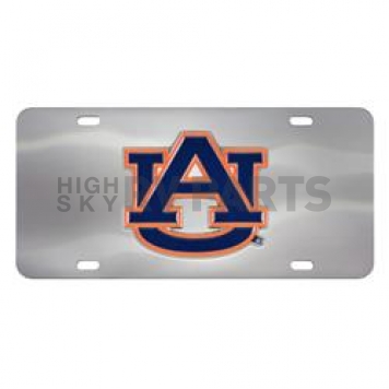 Fan Mat License Plate - Auburn University Logo Stainless Steel - 24530