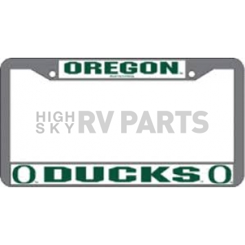 POWERDECAL License Plate Frame - Oregon Ducks Logo Zinc - FC510103