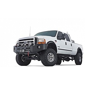 Warn Bumper Heavy Duty 1-Piece Design Steel Black - 99395
