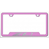 Automotive Gold License Plate Frame - Pink Stainless Steel - GFZL1EP