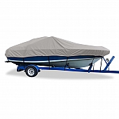 Carver Boat Cover V-Hull Cuddy Cabin Boat Gray Polyester - 79006