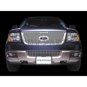 Putco Grille Insert - Polished Stainless Steel Rectangular - 84165