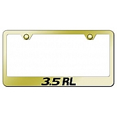 Automotive Gold License Plate Frame - Gold Stainless Steel - LF35REG