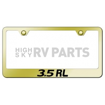 Automotive Gold License Plate Frame - Gold Stainless Steel - LF35REG