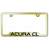 Automotive Gold License Plate Frame - Gold Stainless Steel - GFACLEG