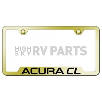 Automotive Gold License Plate Frame - Gold Stainless Steel - GFACLEG