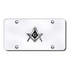 Automotive Gold License Plate - Mason Logo Stainless Steel - MSNCC