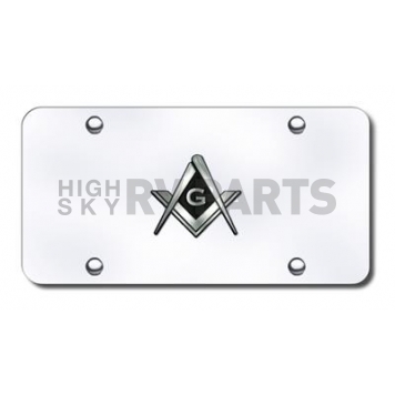 Automotive Gold License Plate - Mason Logo Stainless Steel - MSNCC