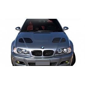 Extreme Dimensions Hood - Primered Fiberglass Gray - 109678