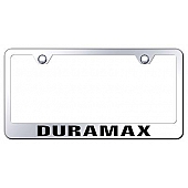 Automotive Gold License Plate Frame - Silver Stainless Steel - LFDUXEC