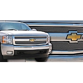 T-Rex Truck Products Grille Insert - Mesh Rectangular Triple Chrome Plated Stainless Steel - 44110