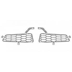 Putco Bumper Grille Insert Honeycomb Polished Silver Stainless Steel - 86168