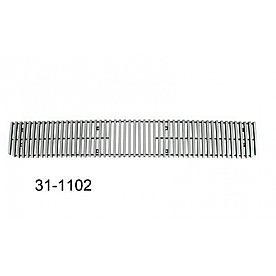 Paramount Automotive Grille Insert - Polished Aluminum 8 Millimeter Vertical Style - 311102