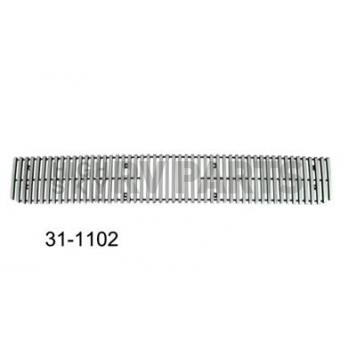Paramount Automotive Grille Insert - Polished Aluminum 8 Millimeter Vertical Style - 311102
