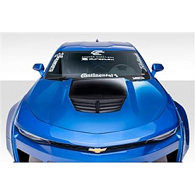 Extreme Dimensions Hood - Fiberglass Reinforced Plastic Black - Grid - 113019